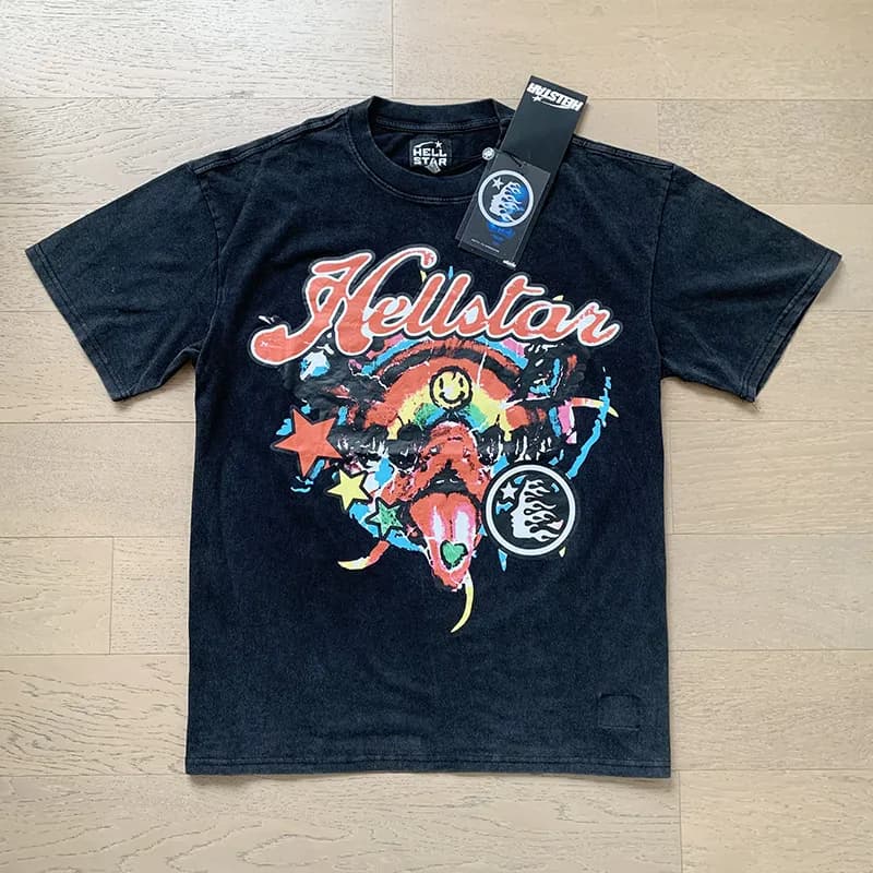 Hellstar Graphic Tee Acid Wash — 628