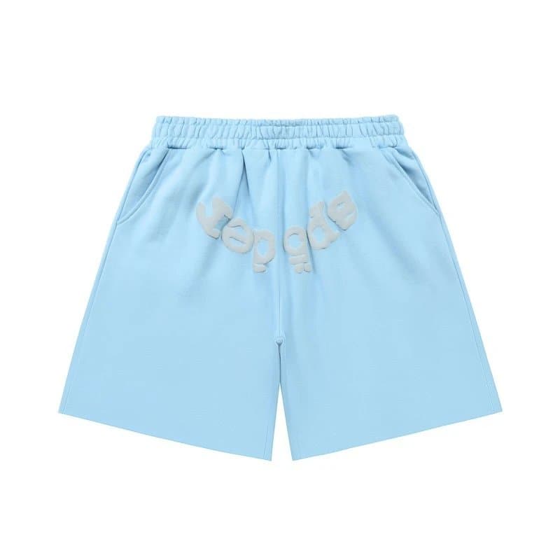 Fear of God Essentials Logo Shorts Cloud Blue