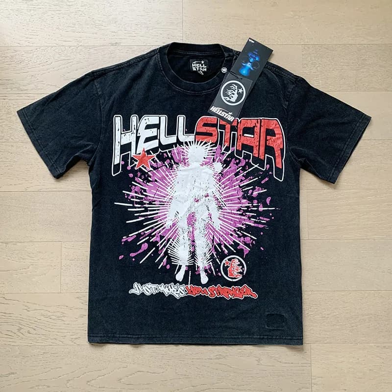 Graphic Tee Hellstar Logo Print