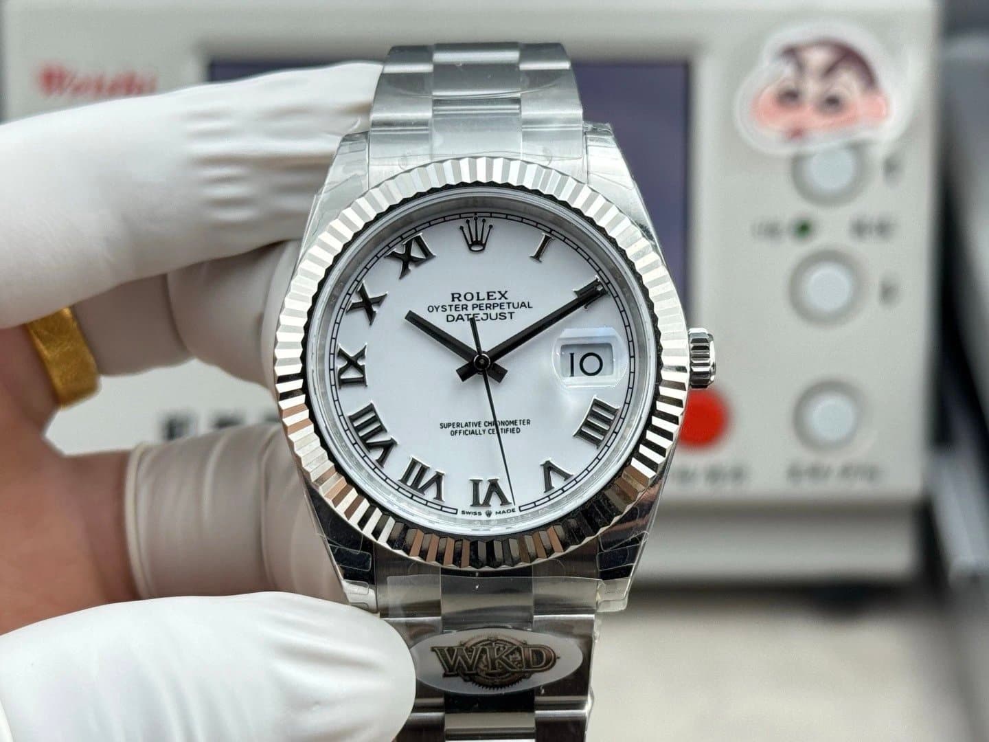 Rolex Oyster Perpetual Datejust White Dial with Roman Numerals