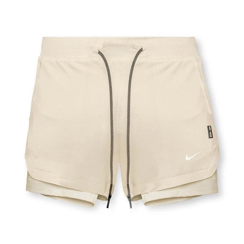 Kith Track Shorts Logo Embroidered — #6035卡其色-NK-卡其内衬【旗舰版】