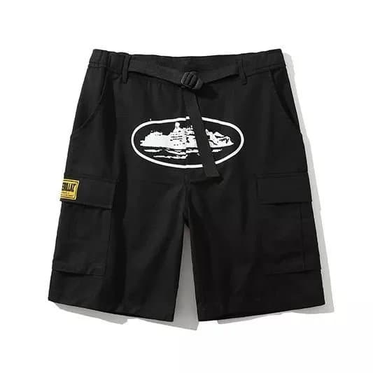 Travis Scott Cactus Jack Shorts Gold Script — 4黑色005