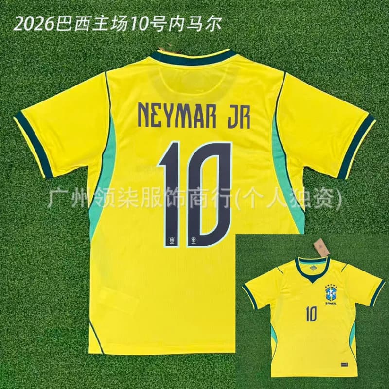 NBA Spain Home Kit 2026 Lamine Yamal #19 — 2026 brazil home jersey #10 neymar