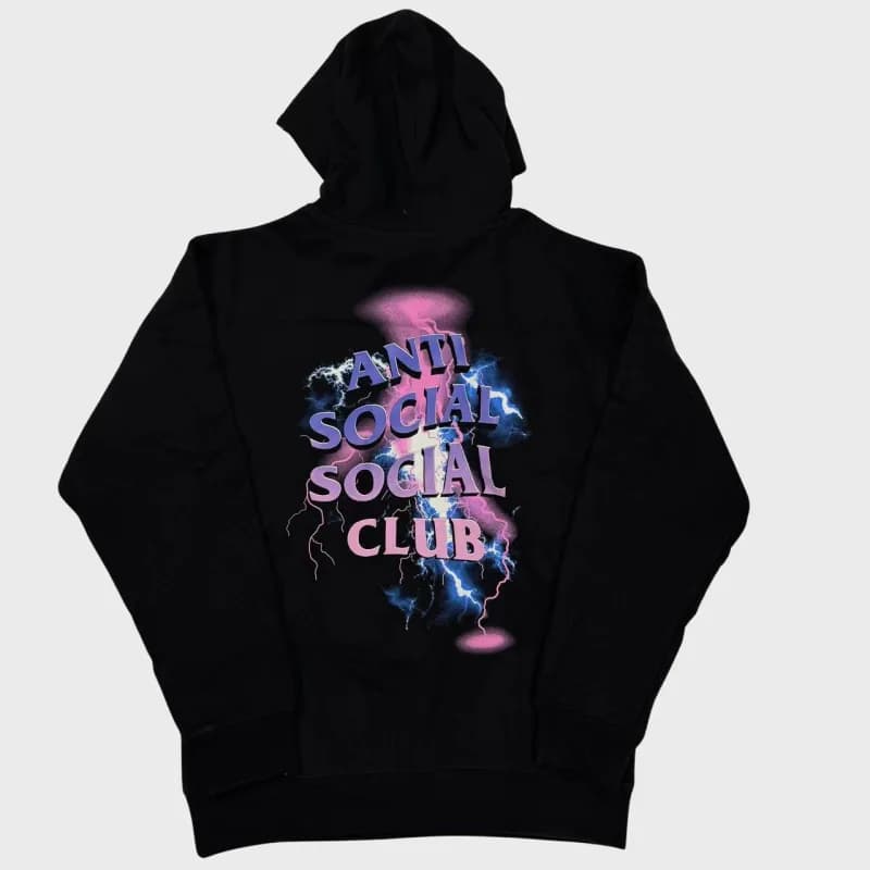 Anti Social Social Club Hoodie Lightning Graphic