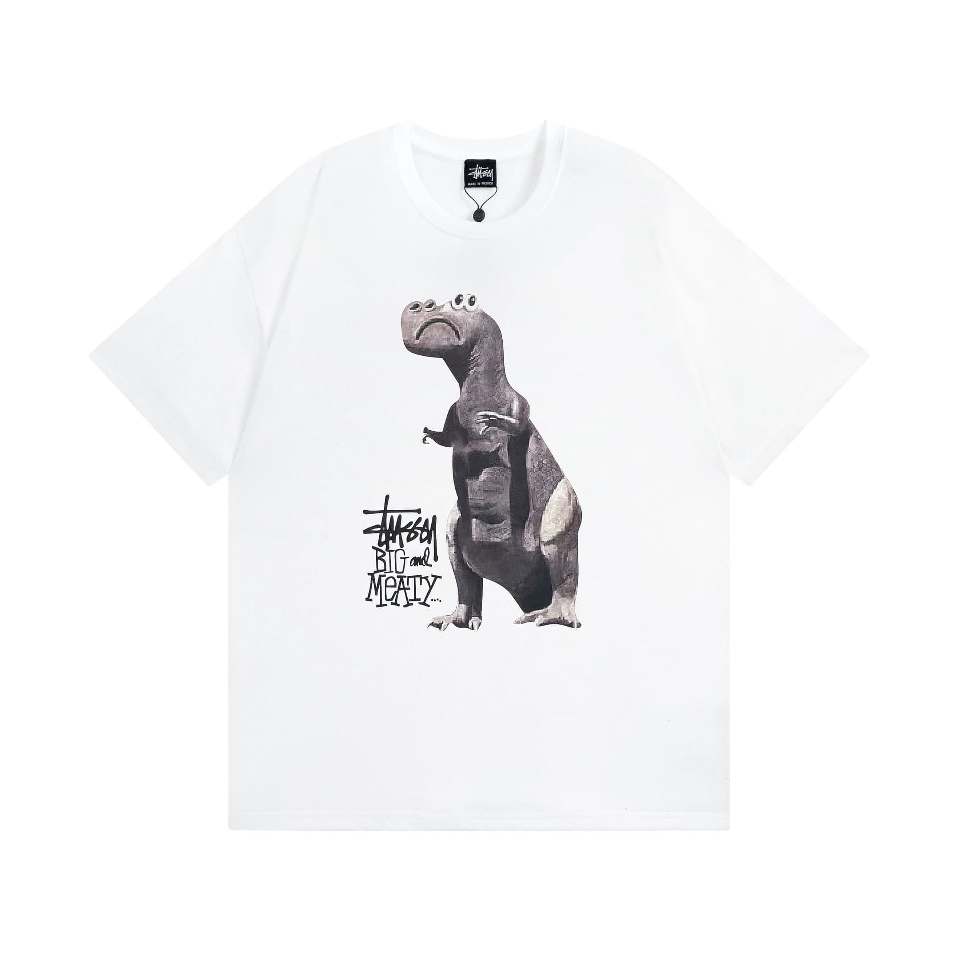 Stüssy Logo Tee Black Script — 915白色