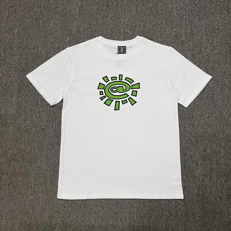 Anti Social Social Club Graphic Tee Sun Logo — AD04白印绿