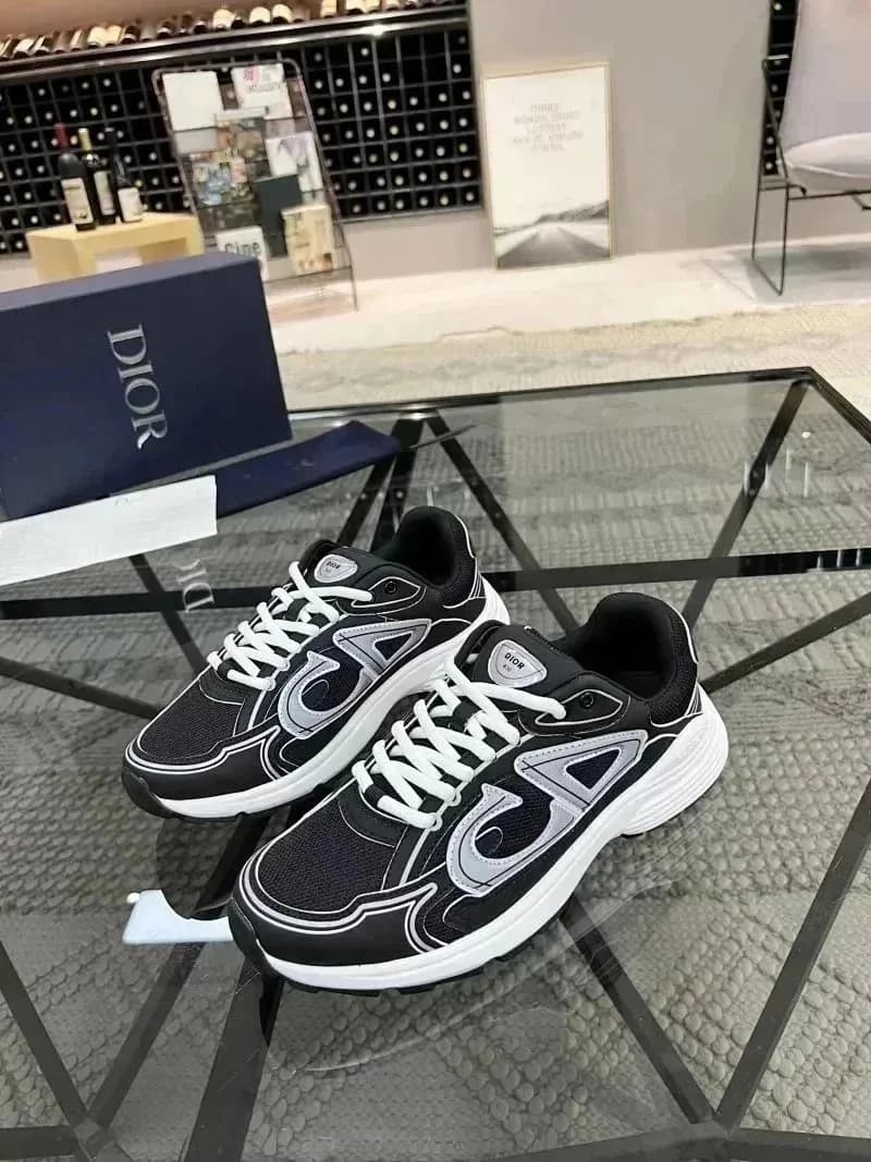 Dior B22 Sneaker Black Silver — 081202081