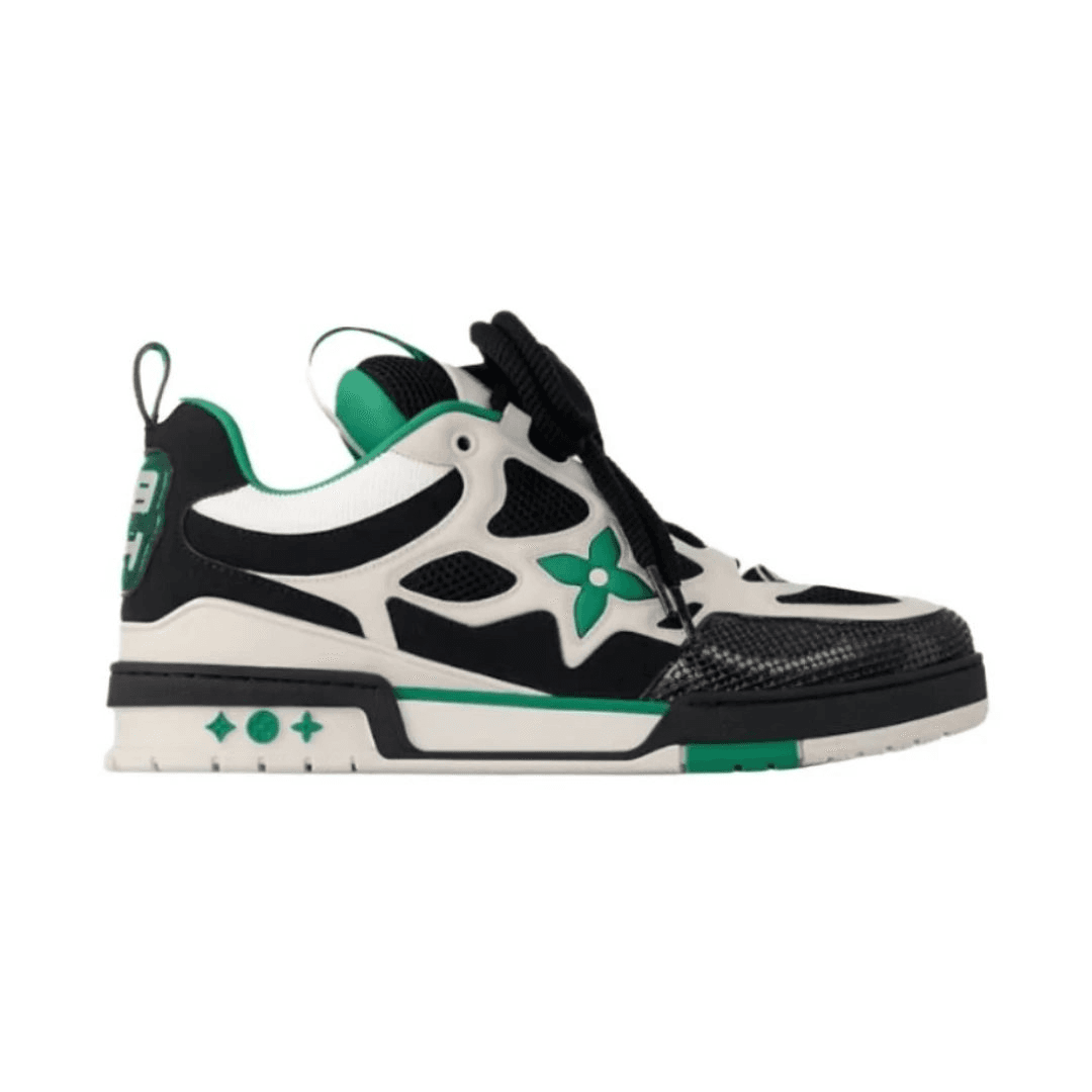 Louis Vuitton LV Trainer Monogram Embroidery — FS · Black Cream Green