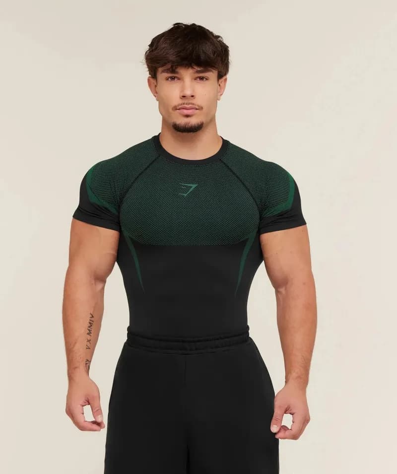Lululemon Compression T-Shirt Mesh Panel
