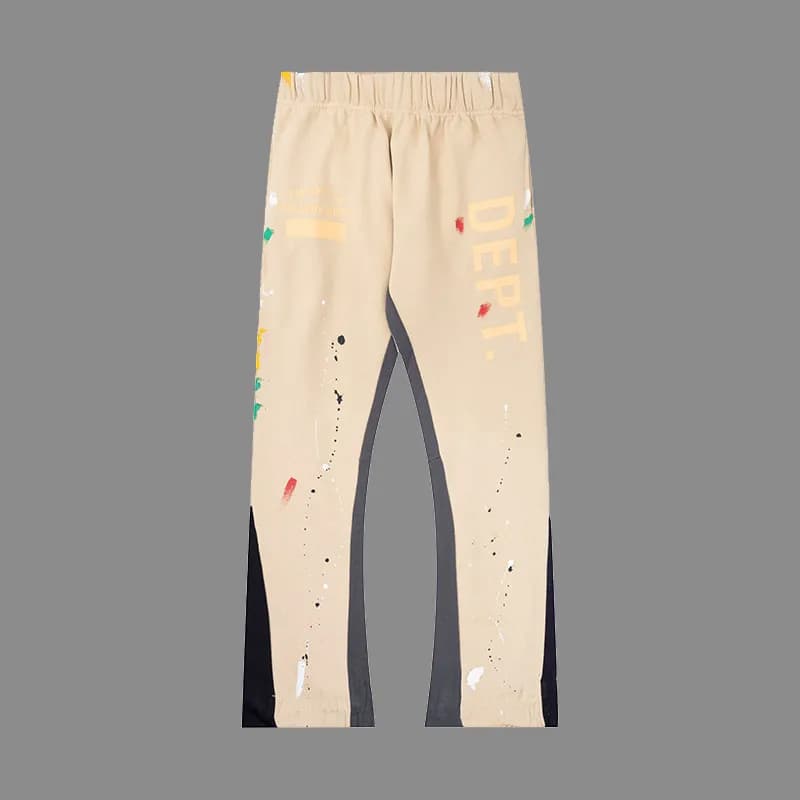 Gallery Dept. Track Pants Paint Splatter — G212杏色