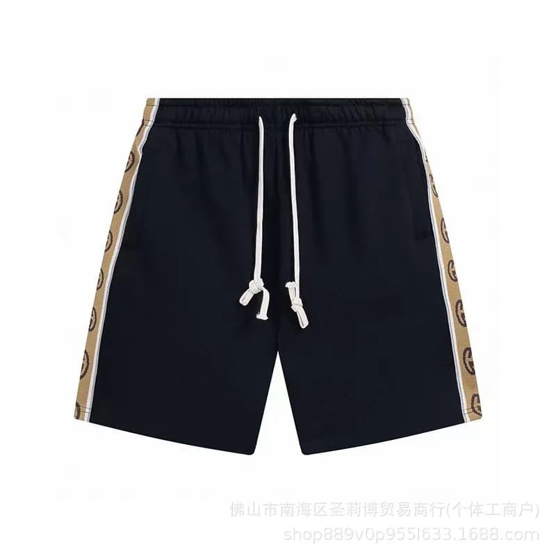 Gucci Web-Striped Shorts GG Web Tape Side Stripe