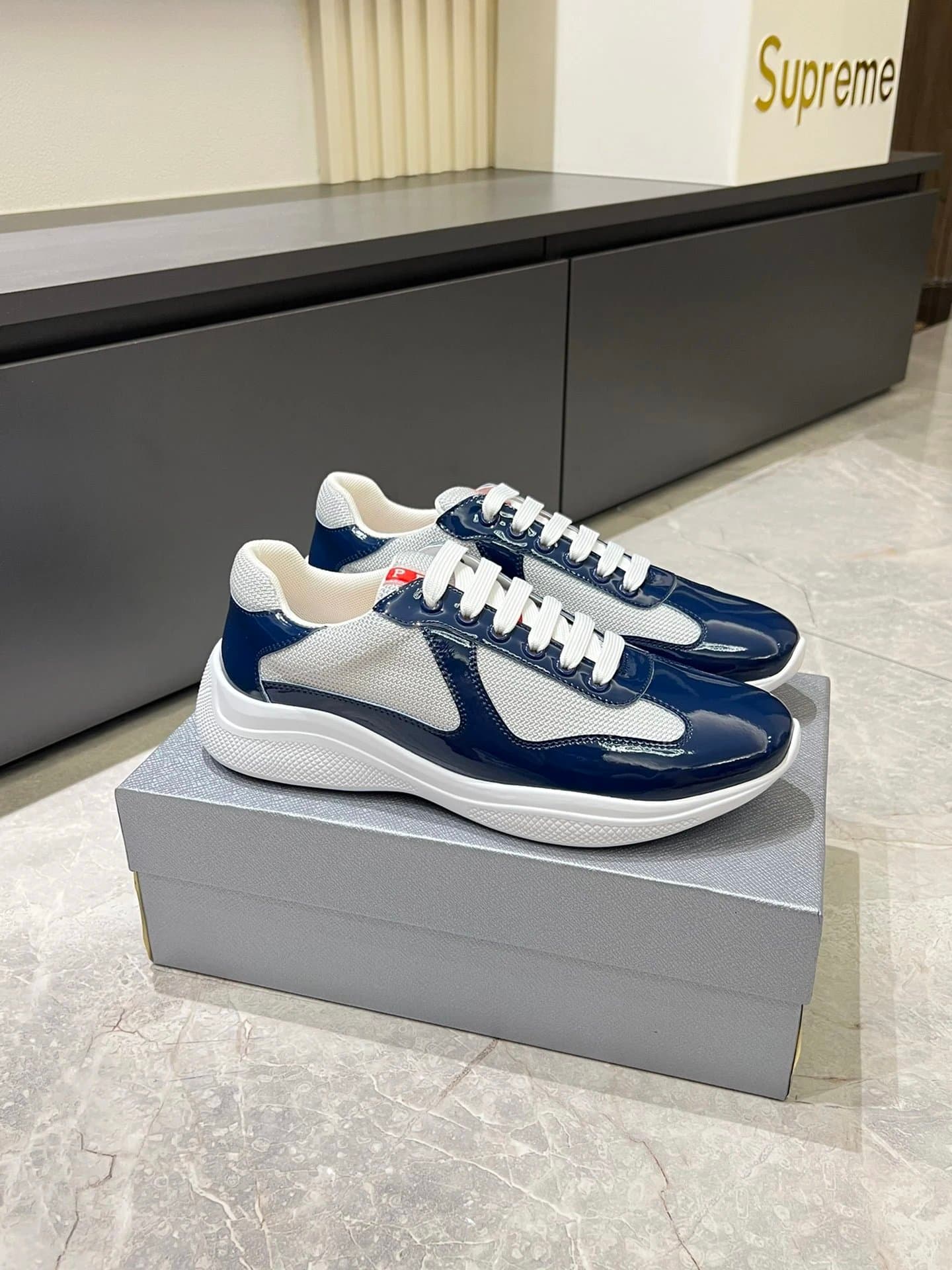 Prada × Supreme Cloudbust Thunder White Black Red — 10