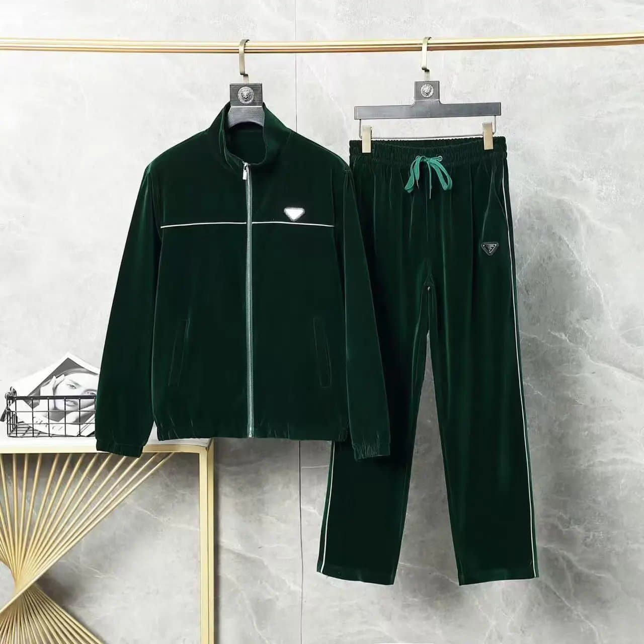 Lacoste Track Suit Diamond Pattern — 666绿色