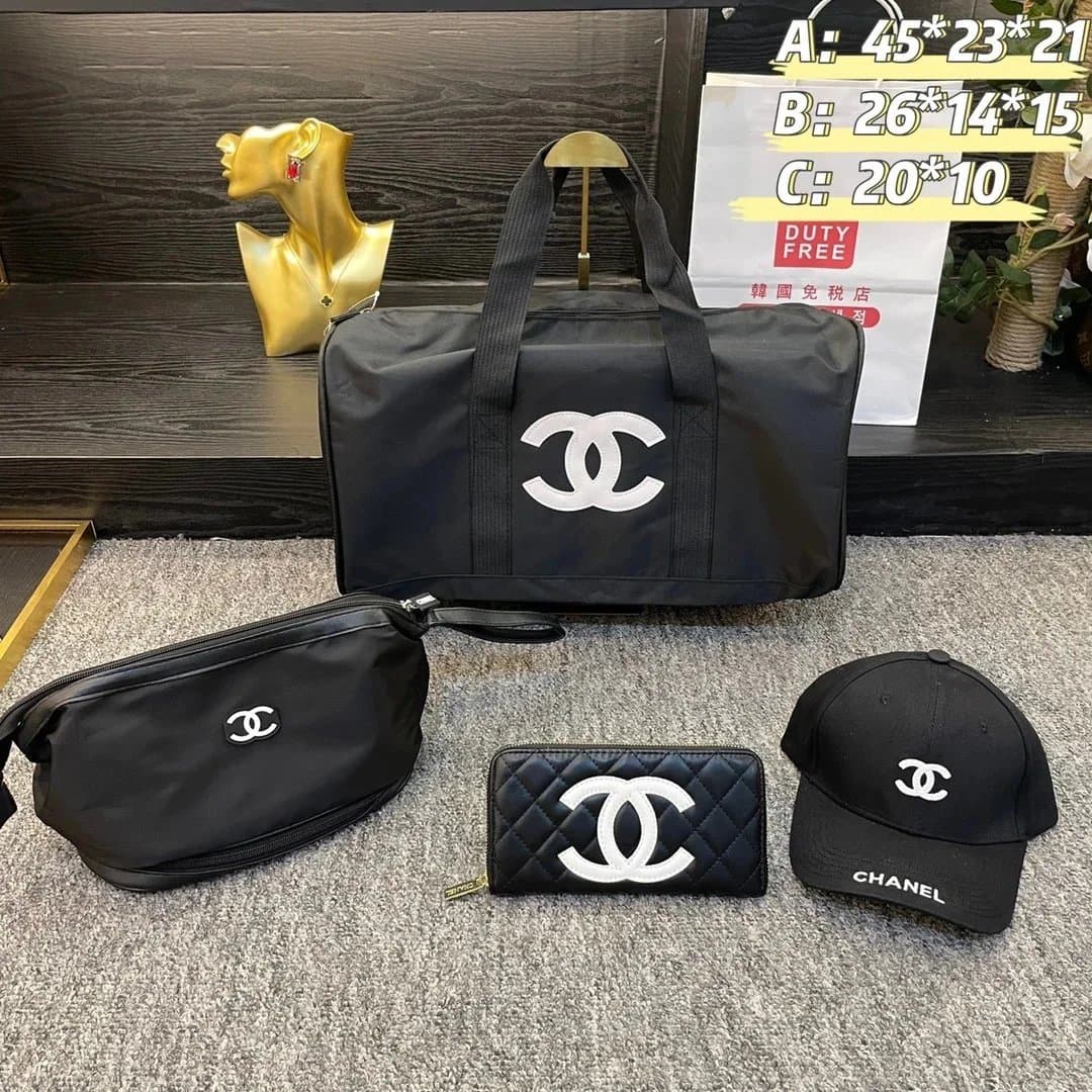 Chanel Travel Bag Set CC Logo