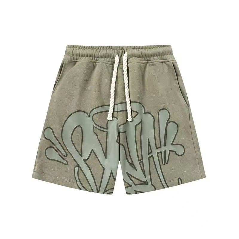 Off-White Graphic Tee Quotation Marks Logo — 短裤军绿