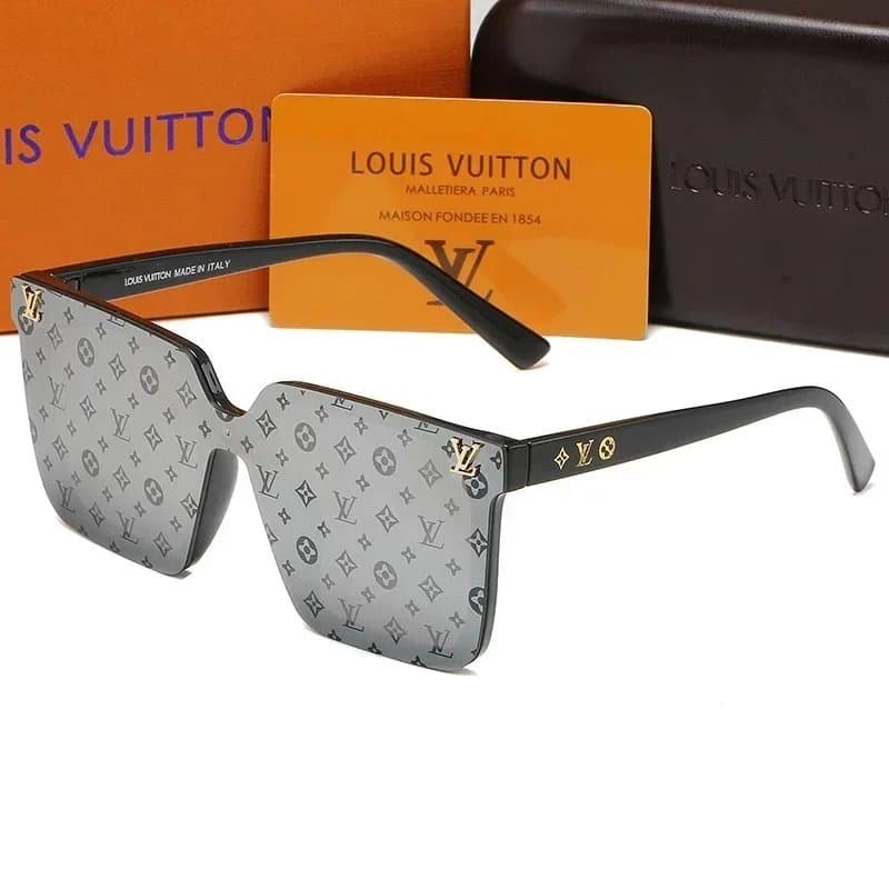 Louis Vuitton Square Sunglasses Monogram Logo — 0066-4