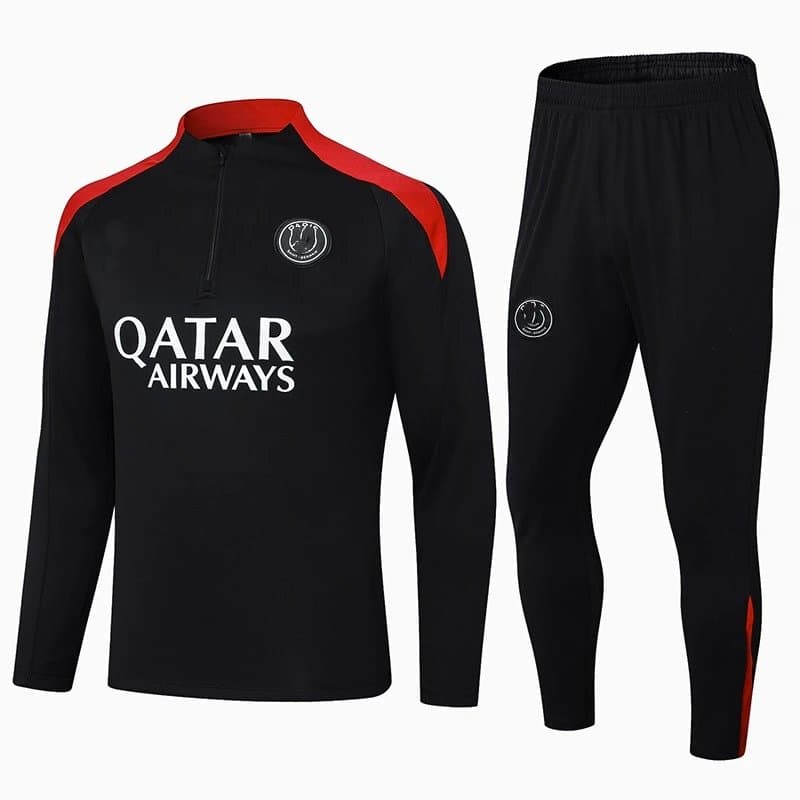 Puma Training Set Qatar Airways — 2425巴黎黑色配红色领
