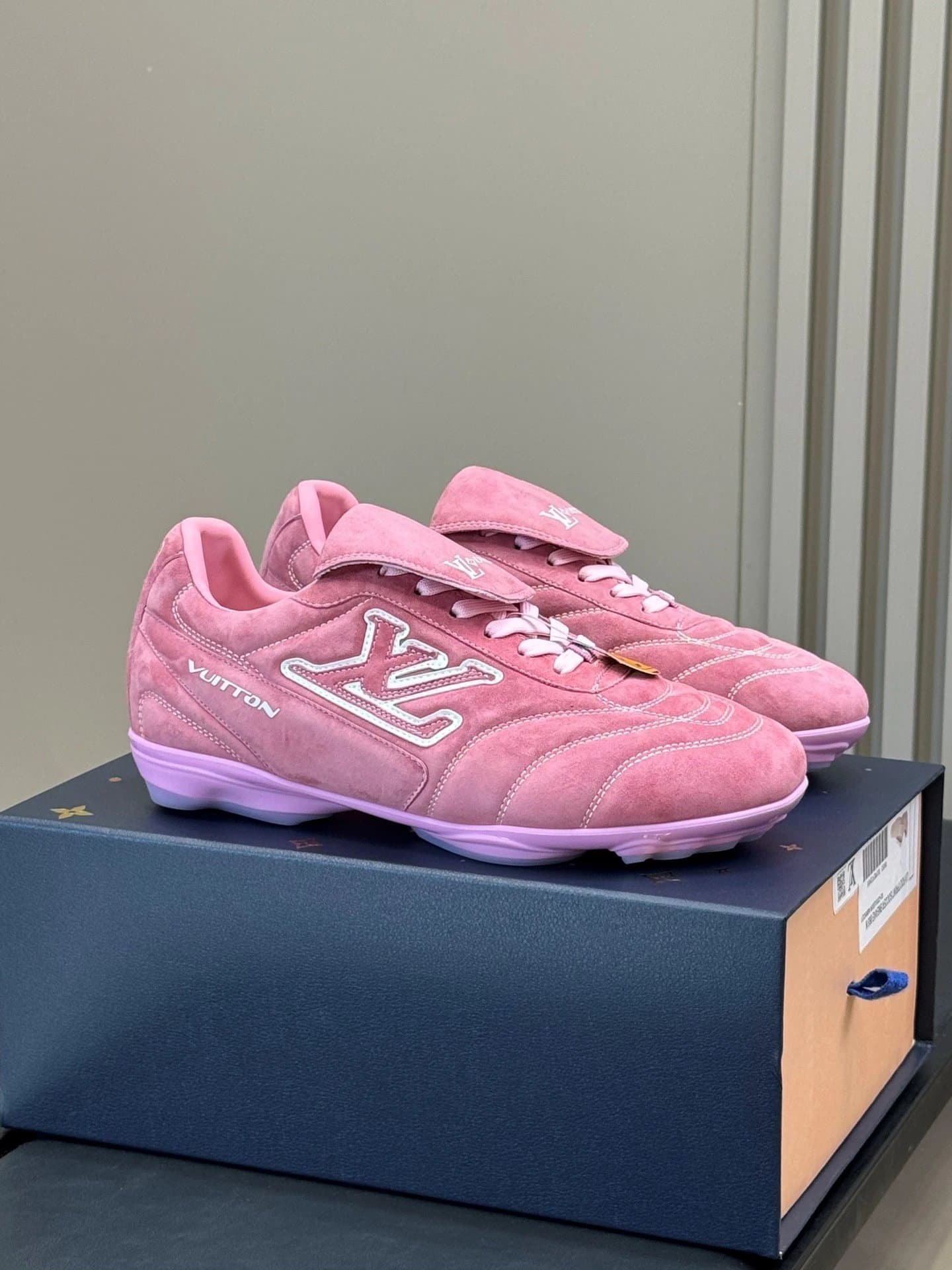 Louis Vuitton LV Trainer Pink Suede