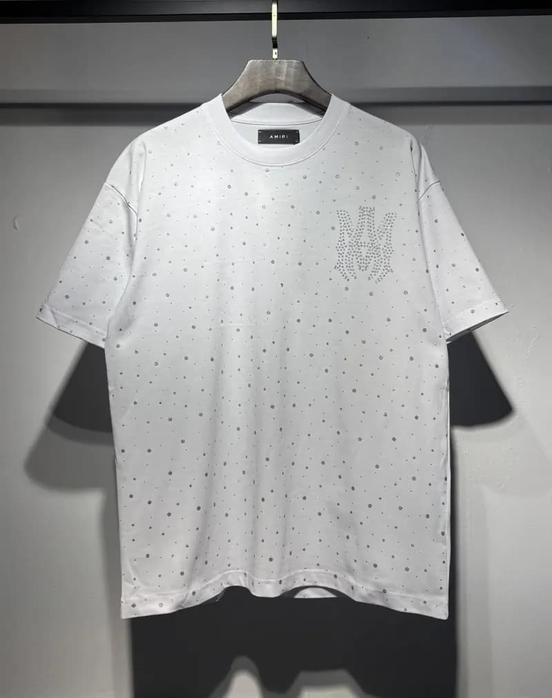 Amiri Logo Dot T-Shirt Crystal-Embellished