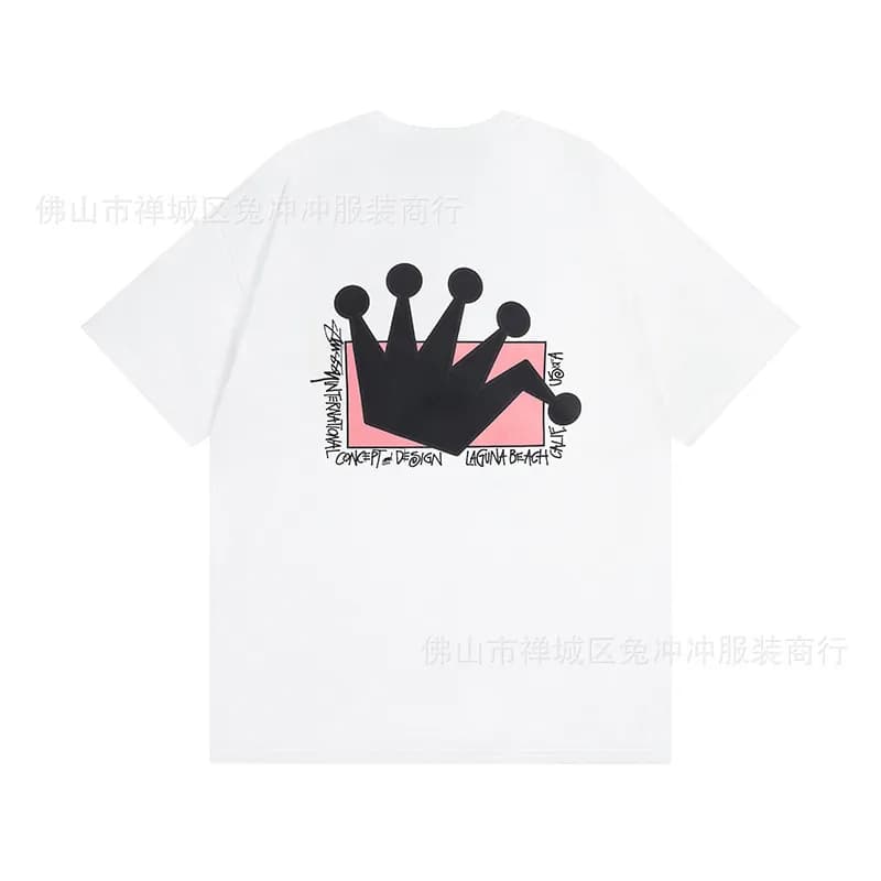 Stüssy × Gallery Dept. Crown Graphic Tee Laguna Beach