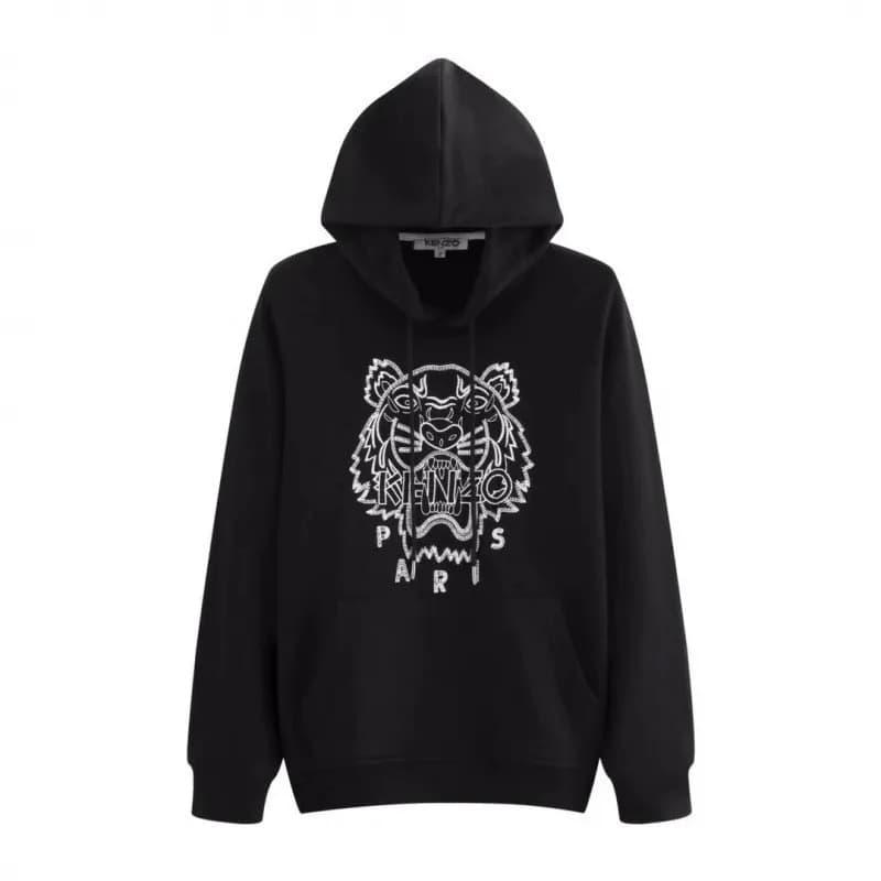 Kenzo Tiger Hoodie Embroidered Logo