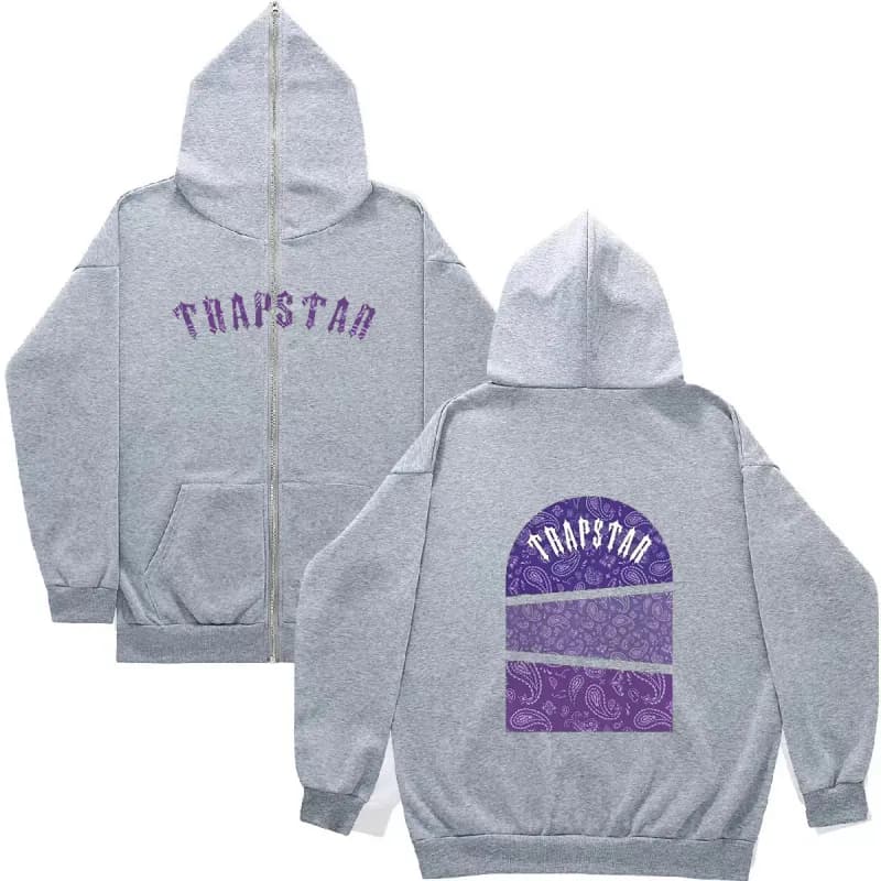 Trapstar Zip-Up Hoodie Paisley Logo