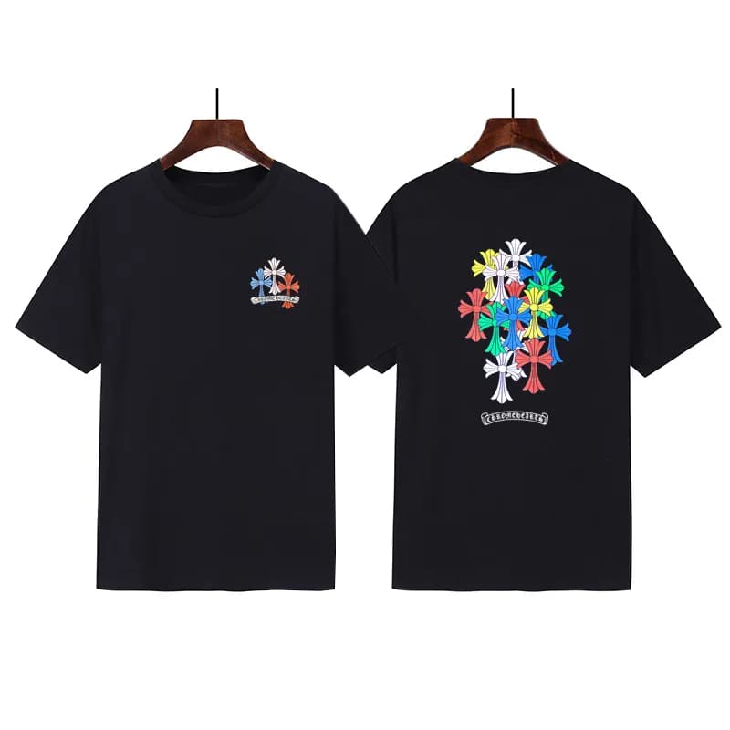 Chrome Hearts Short-Sleeve T-Shirt Multi-Color Cross Logo