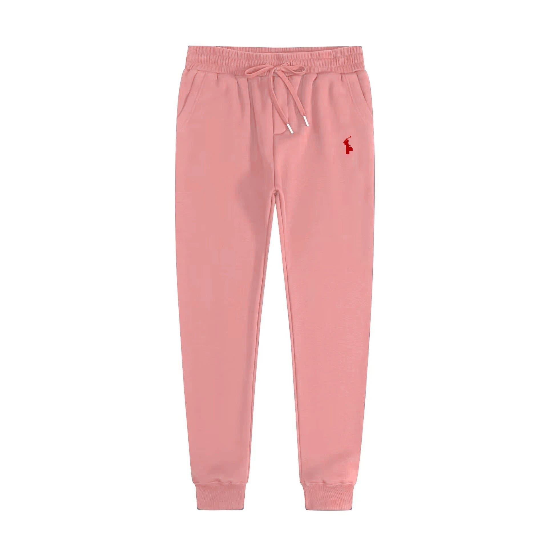 Polo Ralph Lauren Classic Fit Joggers Solid Red — 粉色裤子-红标