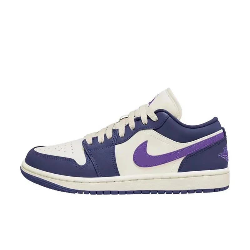 Nike Air Force 1 Low Light Bone — Sail white purple