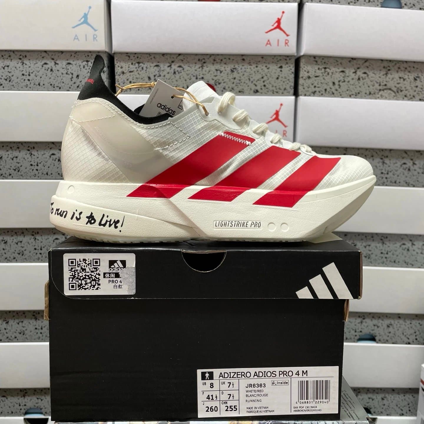 Adidas Adizero Adios Pro 4 White/Red