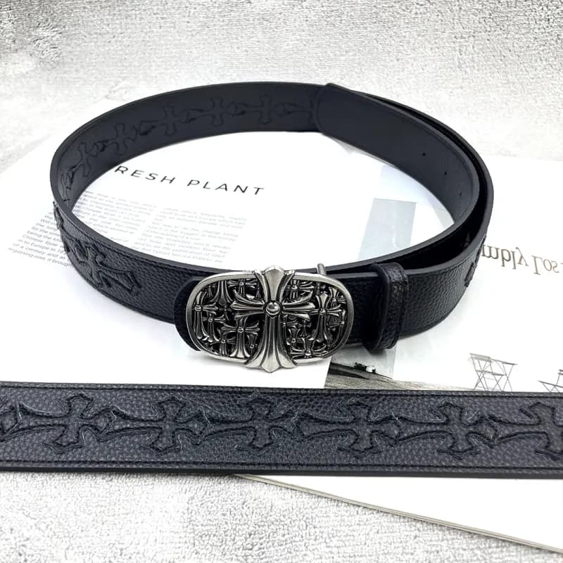 Chrome Hearts Cross Belt Embossed Cross Pattern