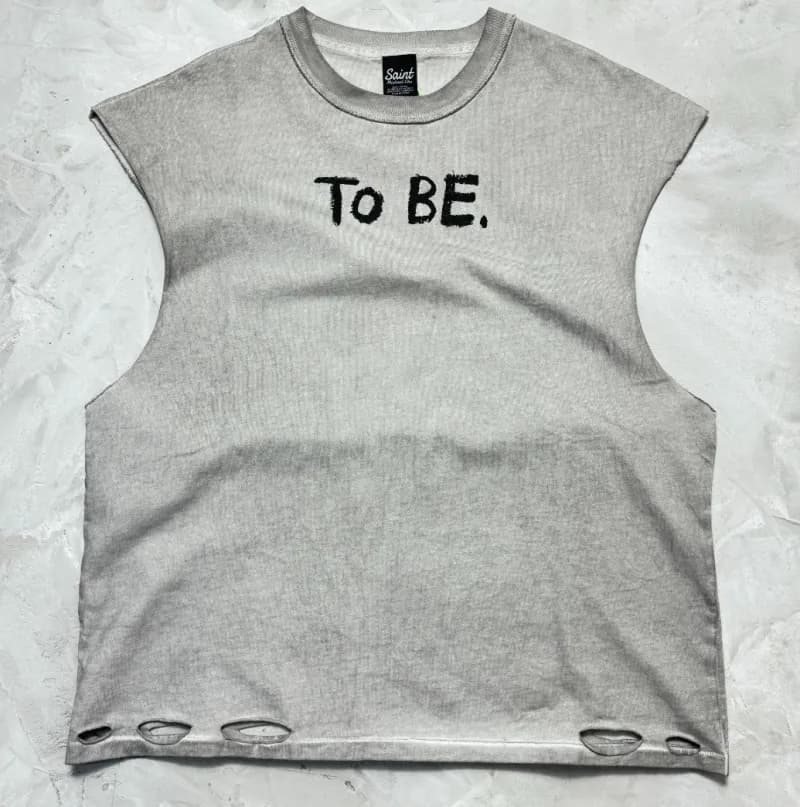 Saint Laurent Sleeveless Tank Top TO BE. Graphic