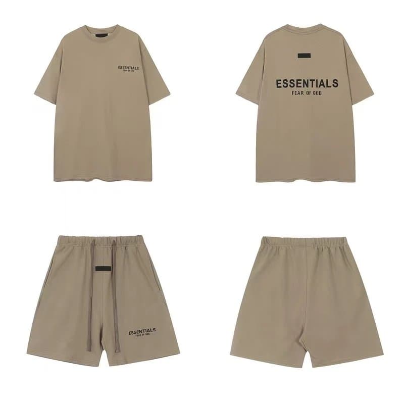 Hellstar Flame Graphic Set Washed Grey — 2526  短袖 卡其色