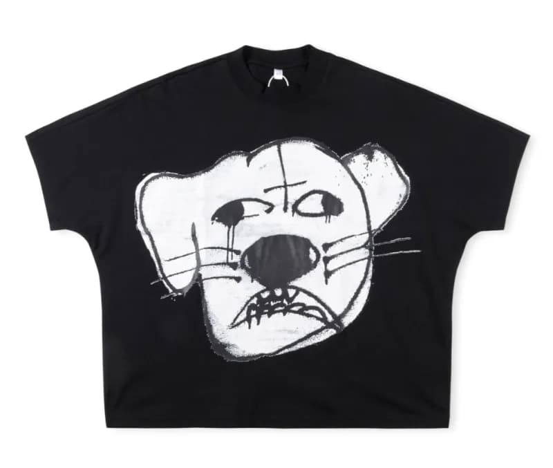 Palm Angels Cropped Tee Crying Lion Graphic