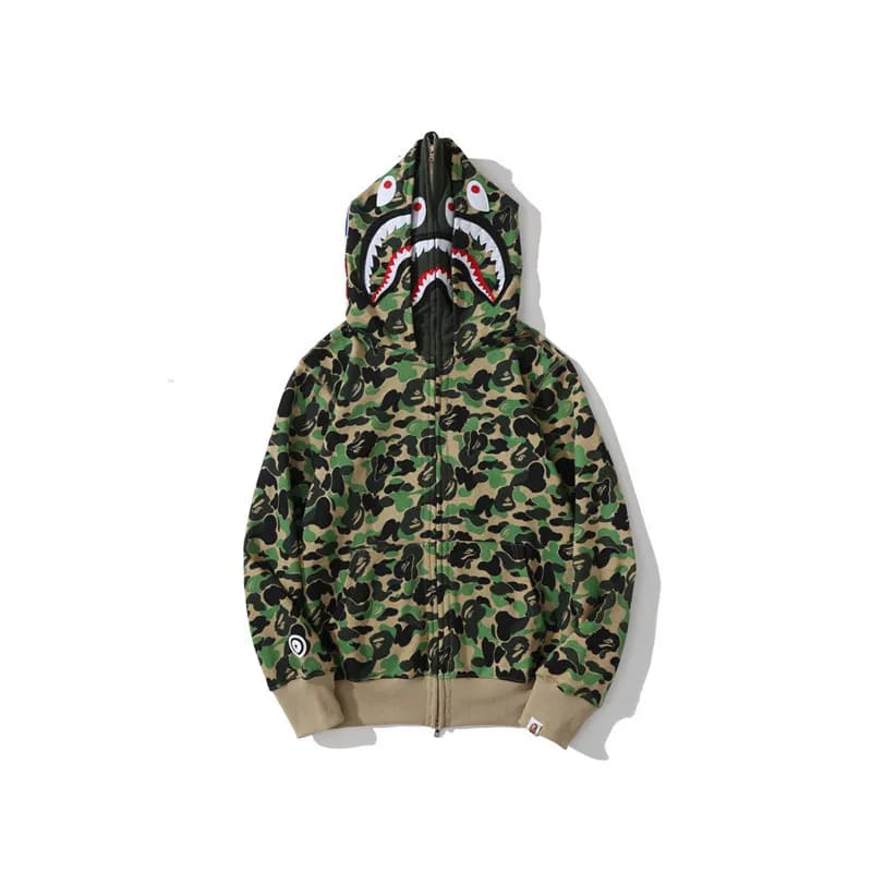 BAPE Shark Hoodie Camo