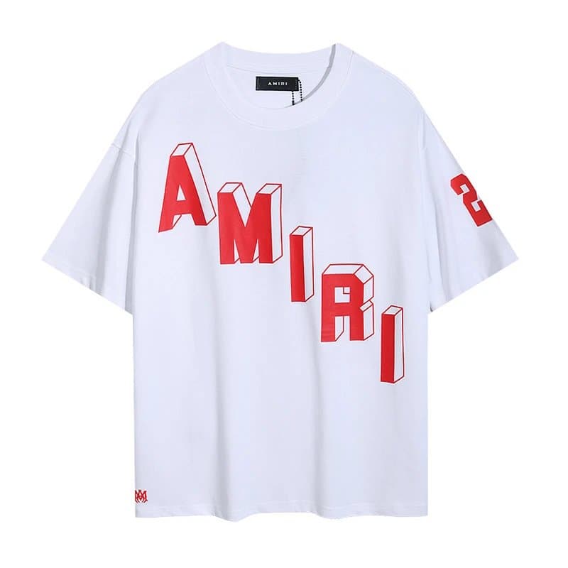 Graphic Tee Amiri Script 22 — 2003白色