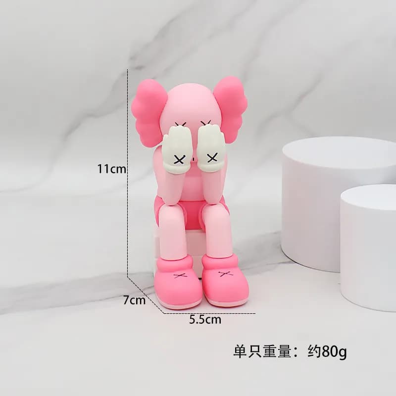 KAWS Companion Figure Pink Sitting