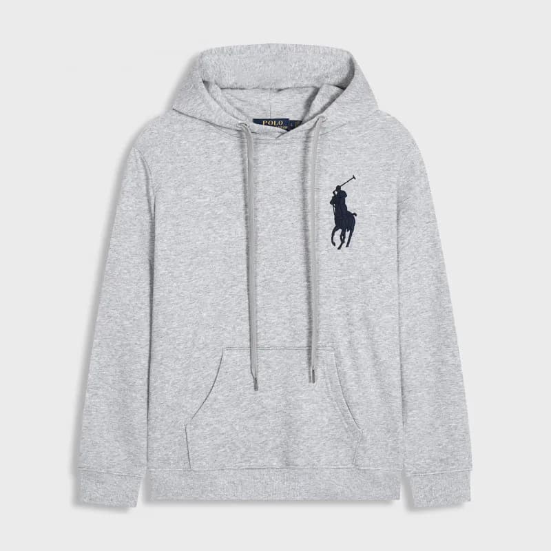Polo Ralph Lauren Cable Knit Quarter-Zip Sweater Classic Cable — 套头大马标灰色白标