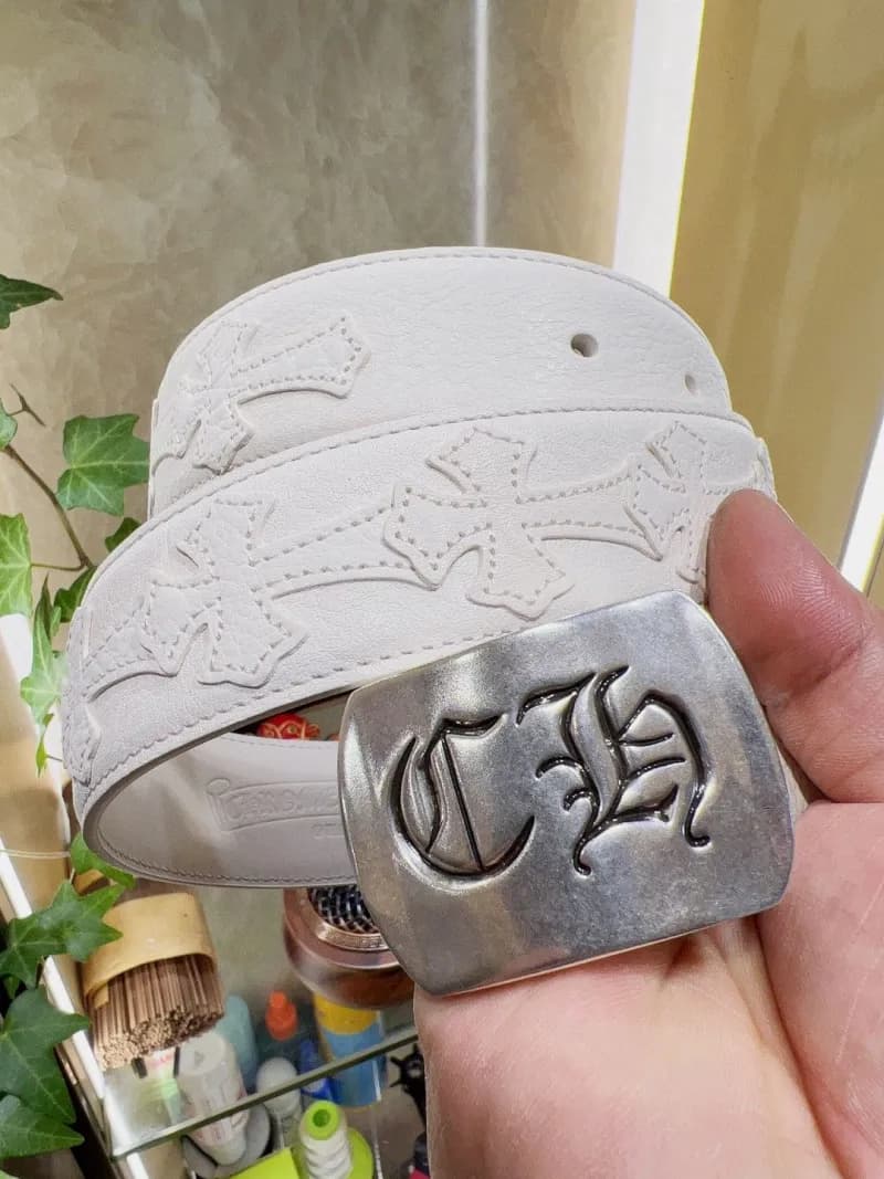 Chrome Hearts Cross Belt Embossed Cross
