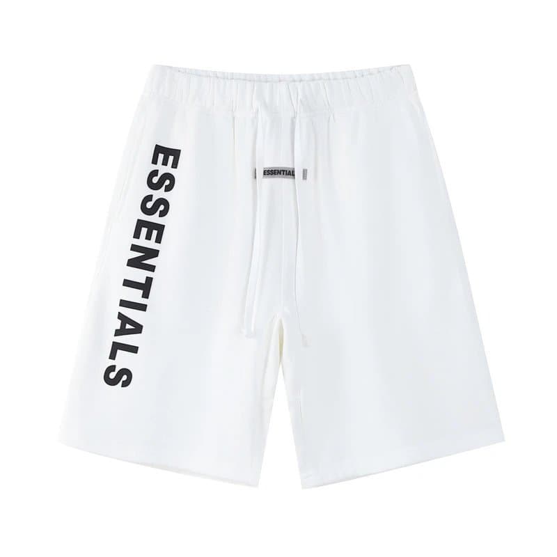 Fear of God Essentials Essentials Shorts Logo Print — 2202白色（硅胶字母）