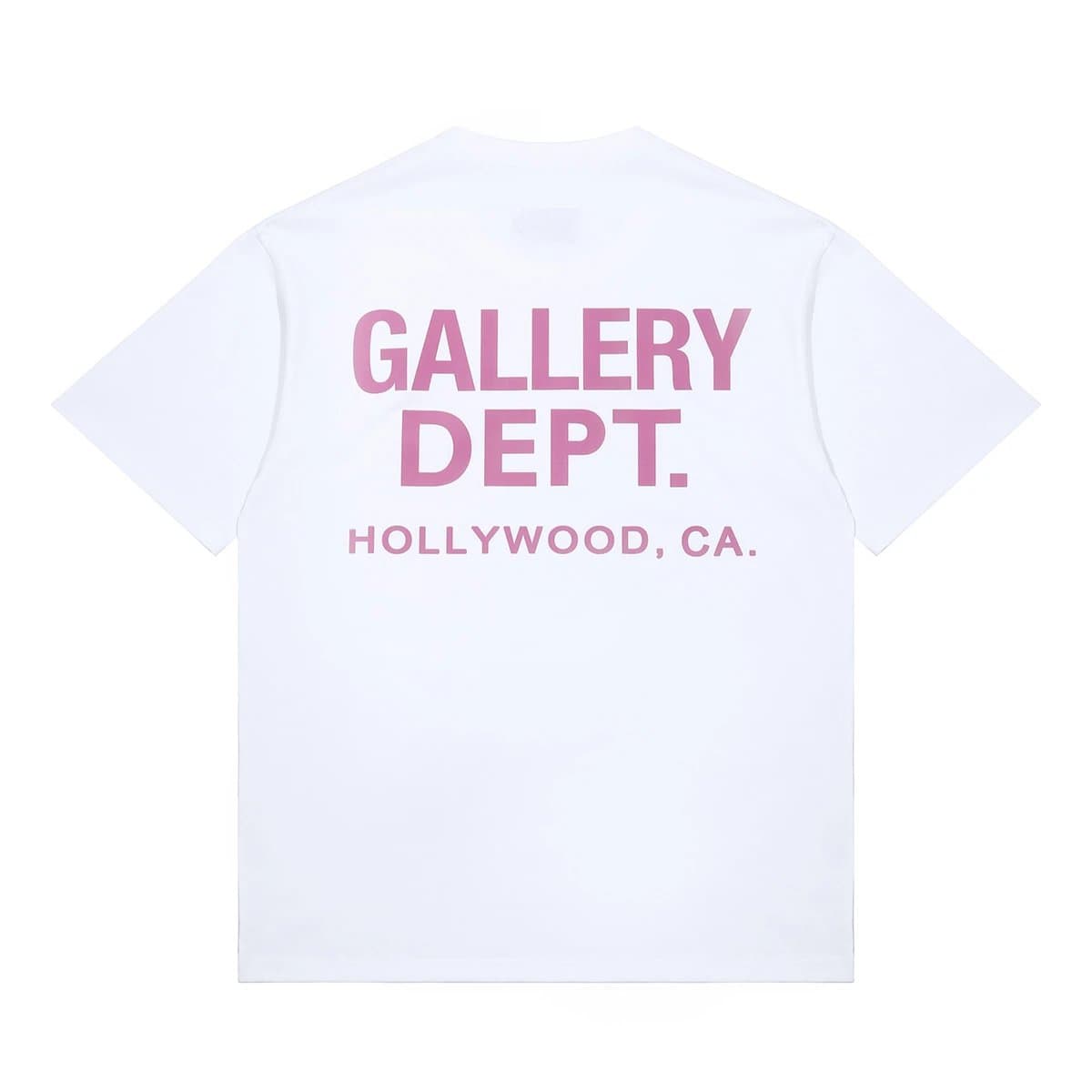 Gallery Dept. Graphic Tee Paint Splatter — 白色紫红字