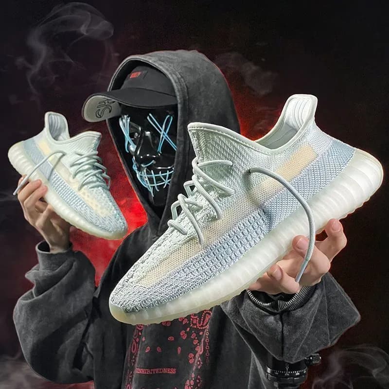 Yeezy Boost 350 V2 Zebra — Coconut 350-(ice blue angel)