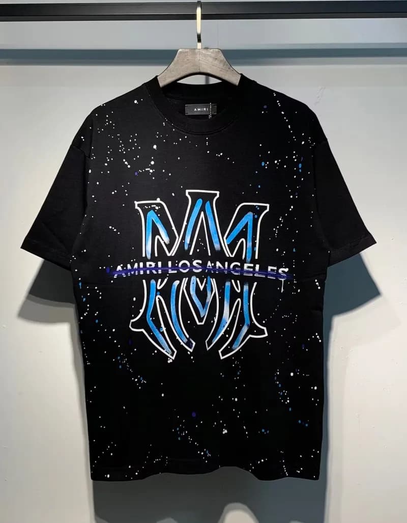 Amiri Logo T-Shirt Mesh Script — 714 black