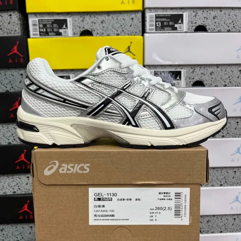 Asics GEL-1130 White/Silver/Black