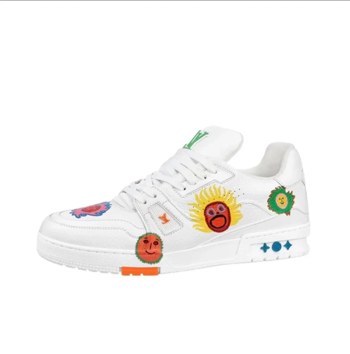 Louis Vuitton LV Trainer Monogram Embossed — 草间弥生 白色