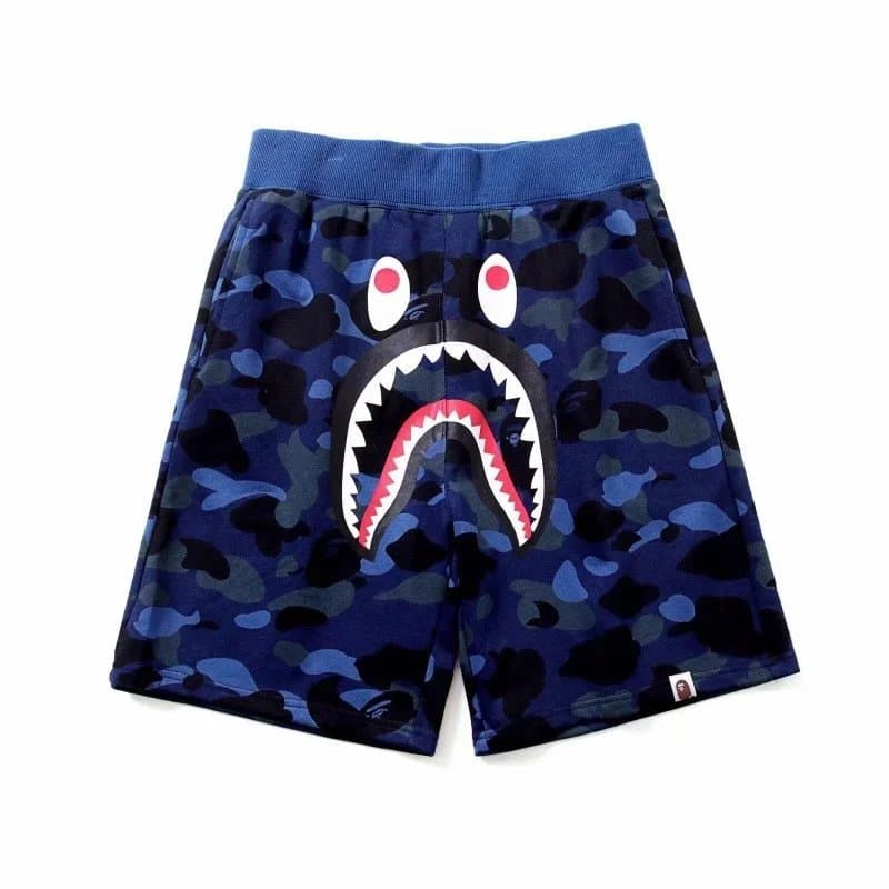 BAPE Shark Shorts Camo Split — BAPE短裤 22