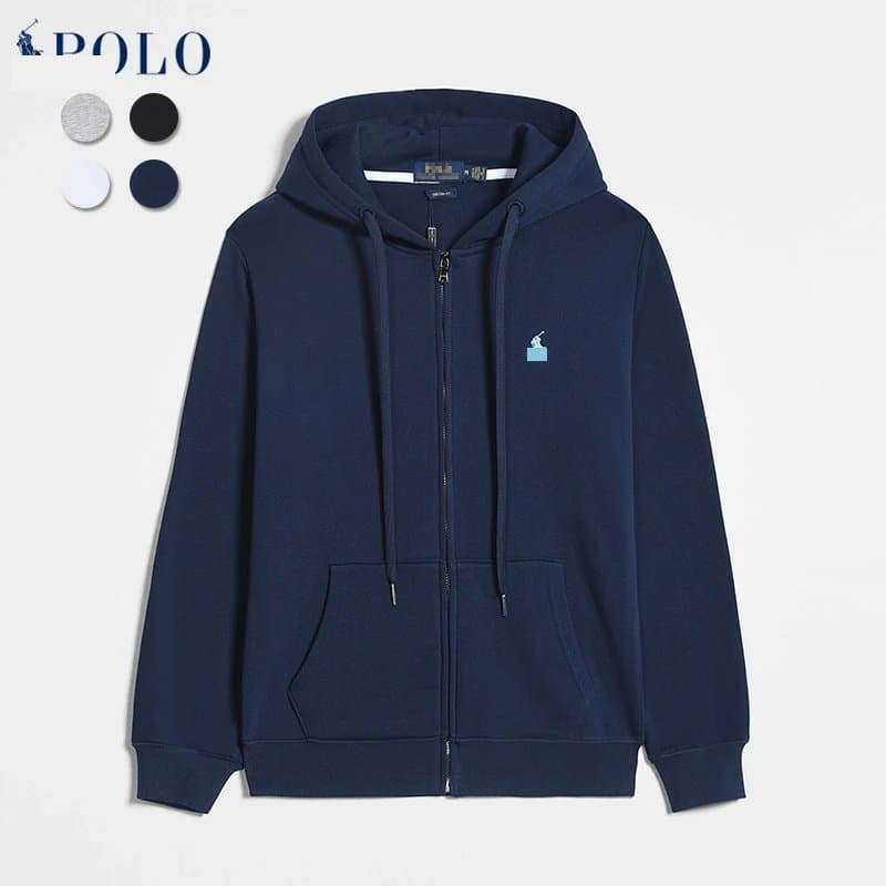 Fear of God Essentials Jogger Logo Embroidery — 藏青色浅蓝标【拉链款】