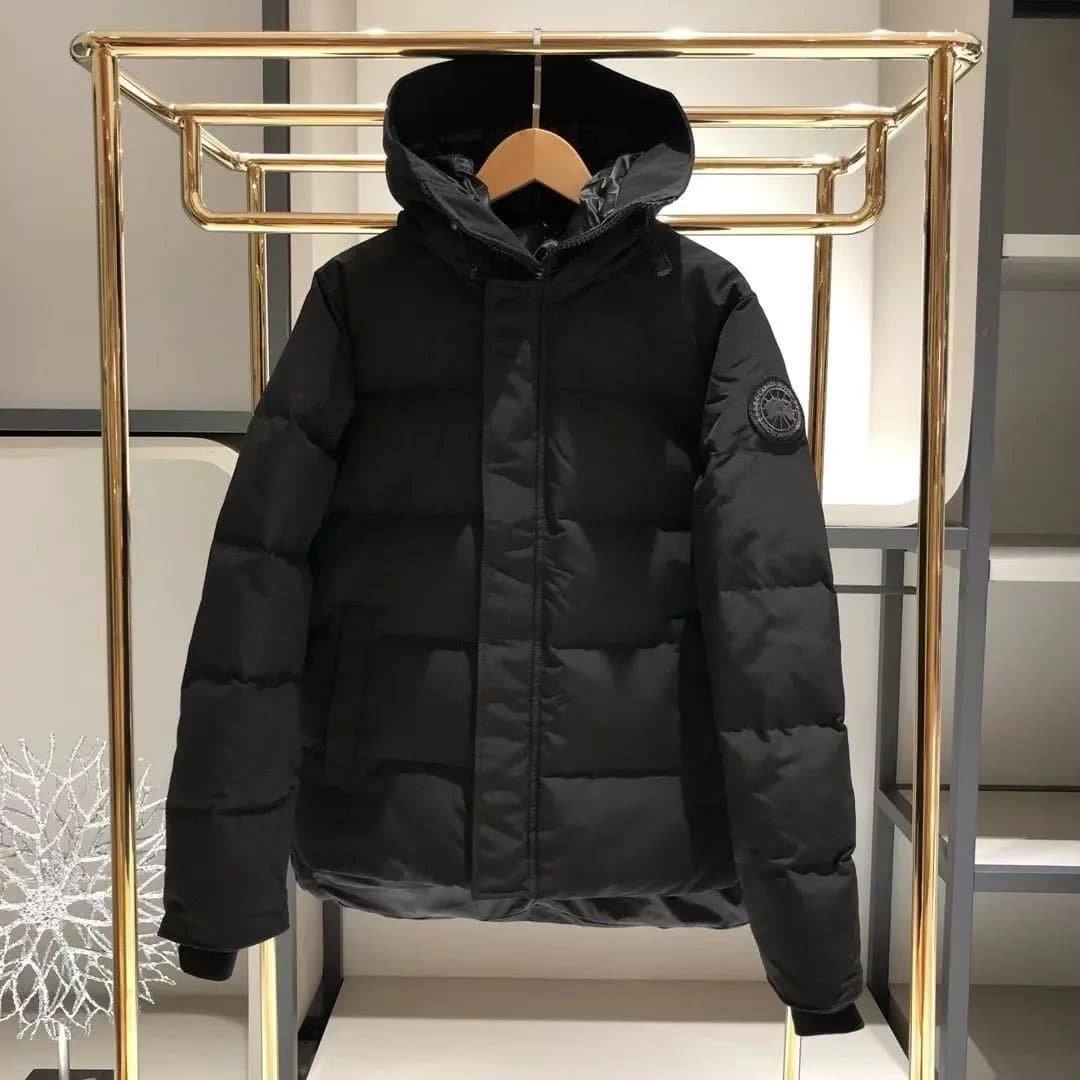 Moncler Puffer Jacket Logo Sleeve — CA黑色黑标