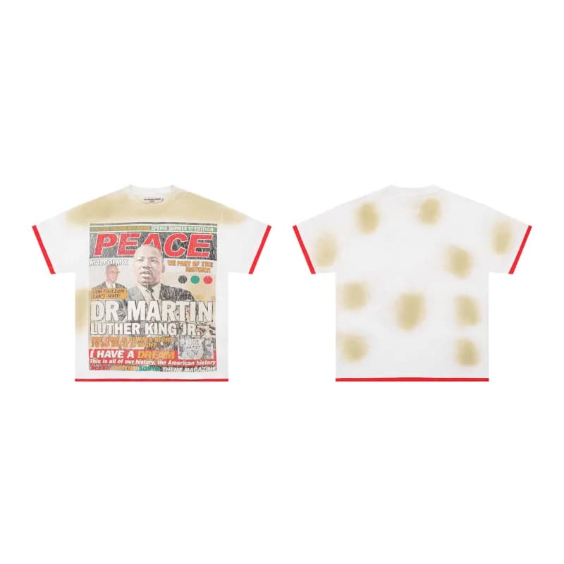 Supreme Magazine Tee MLK Peace Print