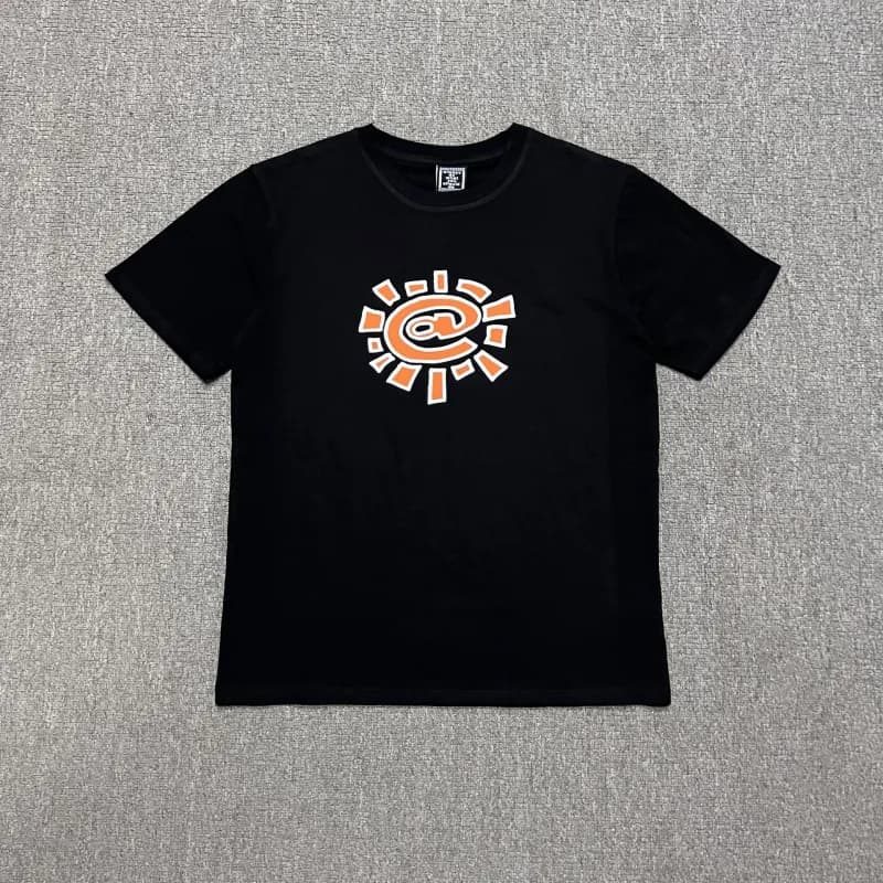 Anti Social Social Club Graphic Tee Sun Logo — AD04黑印橙